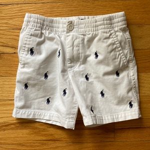 Boys Polo by Ralph Lauren Shorts – 3/3T, White